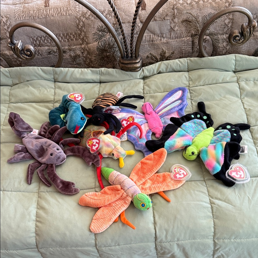 Lot of vintage Ty Beanie Babies insects